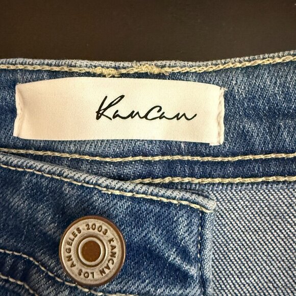 NWOT Kancan Sian High Rise Flare Denim Jeans Women's 29 Blue Medium Wash Stretch - Picture 13 of 15